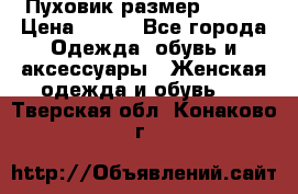 Пуховик размер 42-44 › Цена ­ 750 - Все города Одежда, обувь и аксессуары » Женская одежда и обувь   . Тверская обл.,Конаково г.